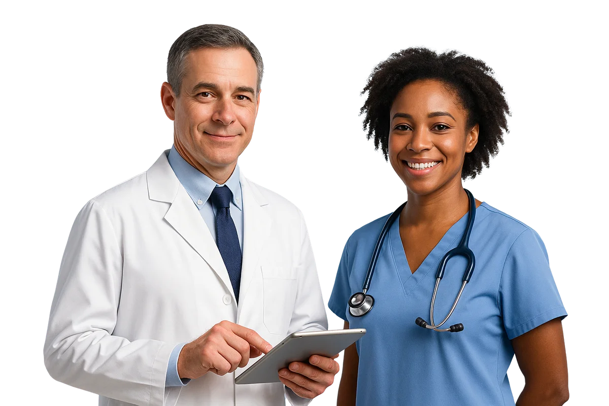 Equipo médico profesional de Veritas Medical Group en Miami, especializado en atención primaria y servicios médicos integrales