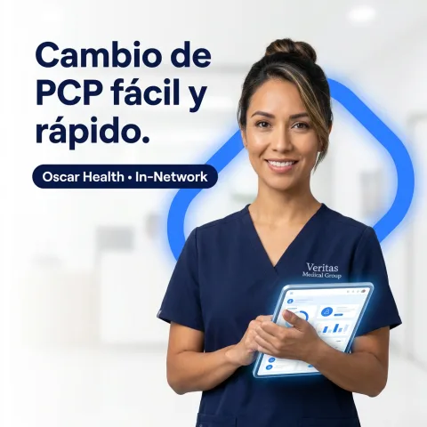 Veritas Medical Group physician guiding the PCP change with Oscar Health